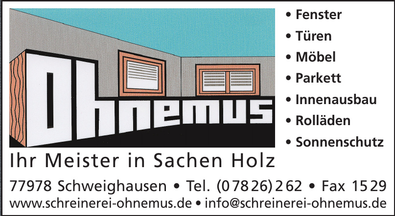 Schreinerei Ohnemus